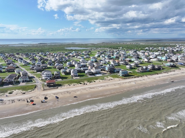 936 Surf Rd, Crystal Beach, TX 77650 - aerial view of residential area with expansive beach