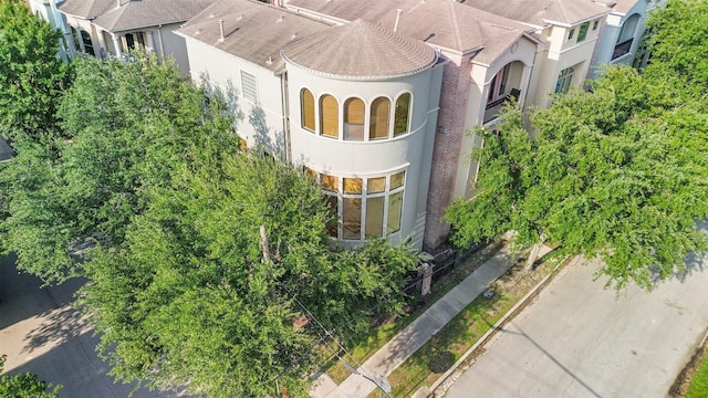 view of subject property