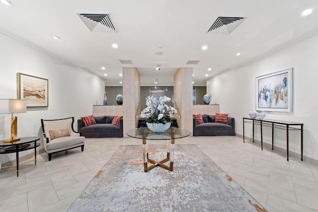 651 Bering Dr Unit 1406, Houston, TX 77057 - community lobby featuring recessed lighting and crown molding
