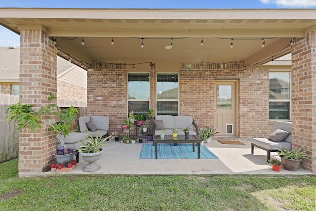 23522 Messina Harbor Dr, Katy, TX 77493 - view of patio featuring outdoor lounge area