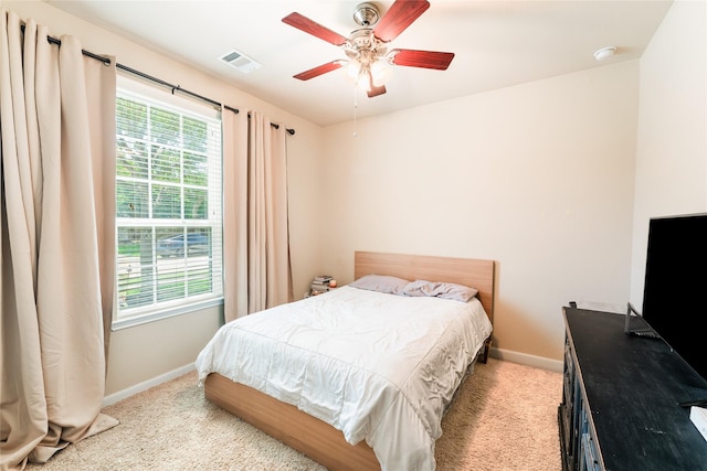 9967 Manor Spring Ln, Brookshire, TX 77423 - carpeted bedroom featuring baseboards and ceiling fan