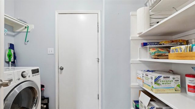 5923 W Harrow Dr, Houston, TX 77084 - laundry area featuring washer / dryer