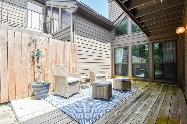 18143 Bal Harbour Dr, Houston, TX 77058 - view of wooden deck