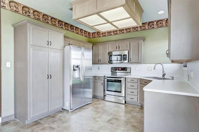 2514 Thunderbird Dr, Orange, TX 77630 - kitchen featuring stainless steel appliances and light countertops