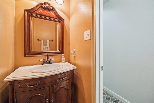 17022 Scuttle Way, Crosby, TX 77532 - bathroom with vanity and baseboards