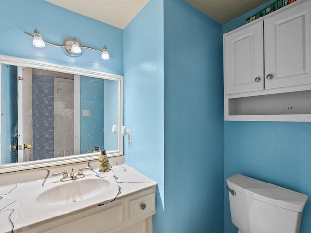 10218 Sagerock Dr, Houston, TX 77089 - half bathroom featuring toilet and vanity