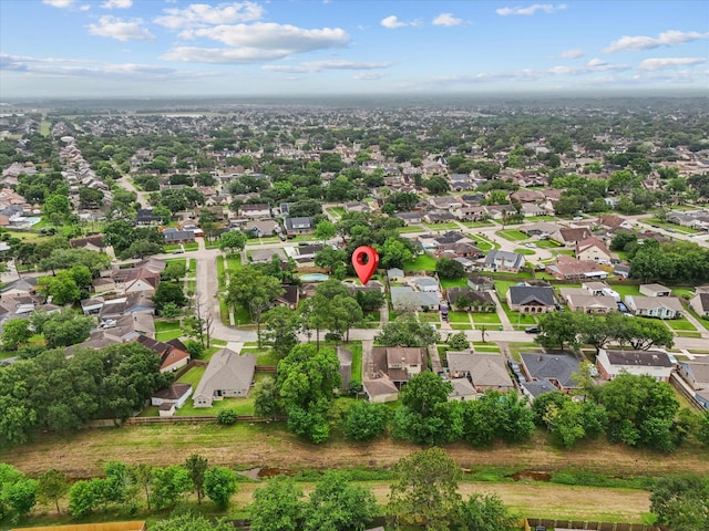 10218 Sagerock Dr, Houston, TX 77089 - aerial view of property and surrounding area with nearby suburban area