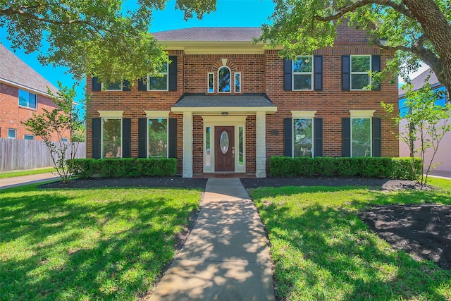 19415 Indian Hawthorn Dr, Houston, TX 77094 - colonial inspired home with brick siding