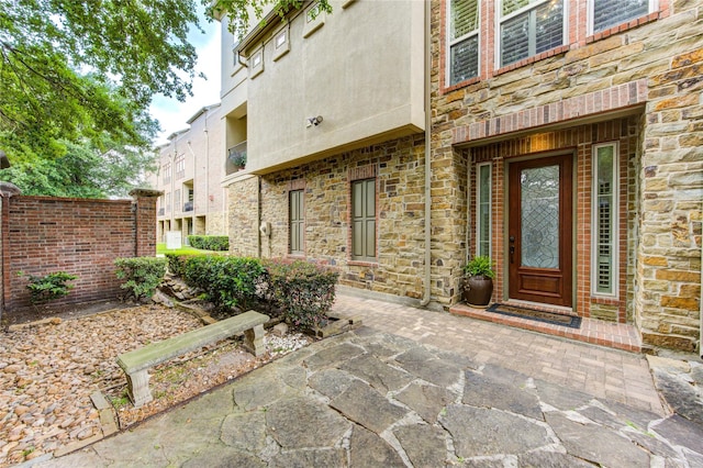 3331 Bingham Manor Ln, Houston, TX 77056 - view of exterior entry with stone siding