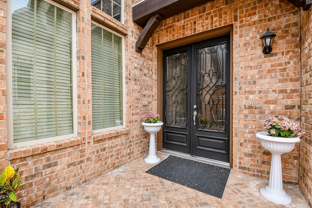 4414 Tilbury Trl, Richmond, TX 77407 - entrance to property with french doors and brick siding
