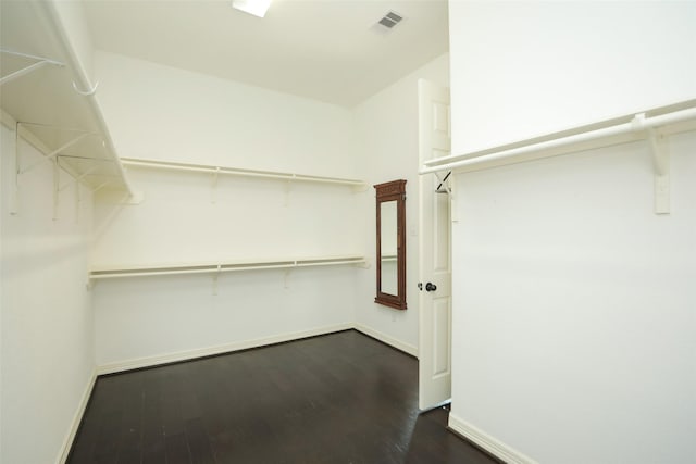 506 Chirping Sparrow Ct, Pinehurst, TX 77362 - walk in closet featuring dark wood-type flooring