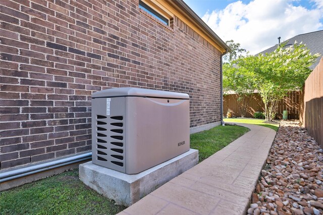 506 Chirping Sparrow Ct, Pinehurst, TX 77362 - exterior view of a power unit, brick siding, and a fenced backyard