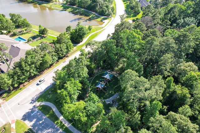 506 Chirping Sparrow Ct, Pinehurst, TX 77362 - aerial overview of property's location with a nearby body of water