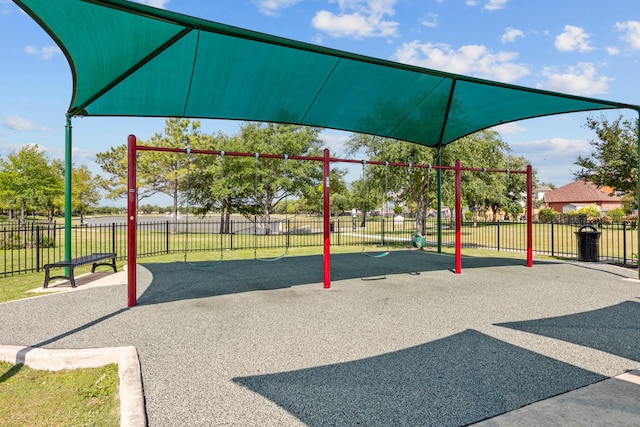 8414 Coriander Ln, Baytown, TX 77521 - community jungle gym featuring fence