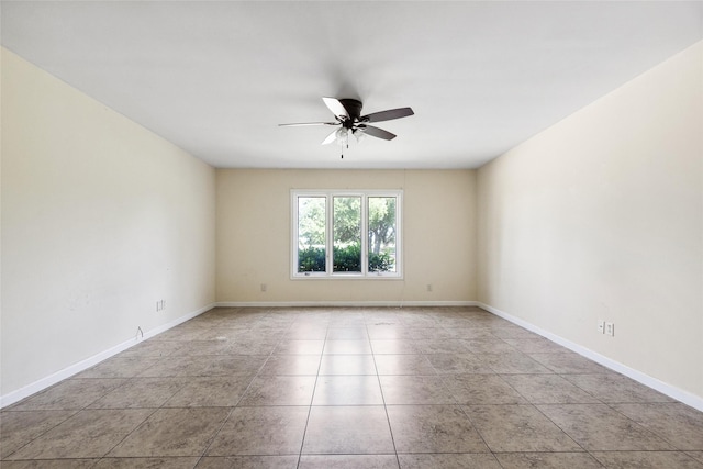 2368 Old Columbus Rd N, Sealy, TX 77474 - tiled spare room featuring ceiling fan and baseboards