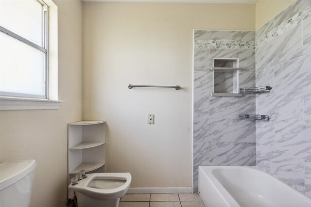 2368 Old Columbus Rd N, Sealy, TX 77474 - full bath featuring toilet, tile patterned flooring, and a bidet