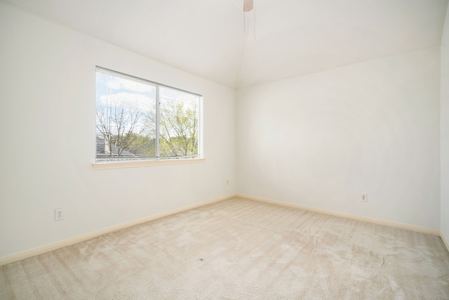 3815 Shadow Knoll Ct, Houston, TX 77082 - unfurnished room featuring carpet flooring, baseboards, and vaulted ceiling