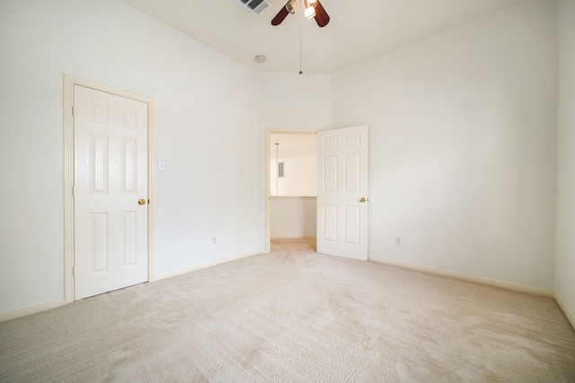 3815 Shadow Knoll Ct, Houston, TX 77082 - unfurnished bedroom featuring carpet floors, baseboards, and a ceiling fan
