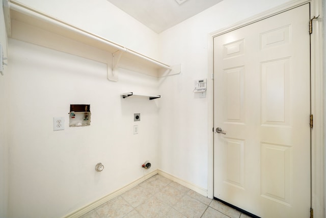 3815 Shadow Knoll Ct, Houston, TX 77082 - laundry area with hookup for a washing machine, baseboards, and hookup for an electric dryer