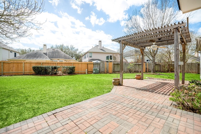 3815 Shadow Knoll Ct, Houston, TX 77082 - view of patio / terrace featuring a pergola