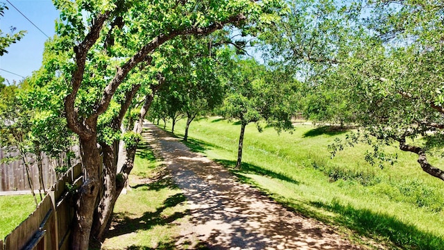 view of road