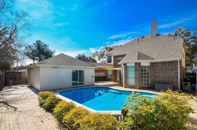 23210 Greenrush Dr, Katy, TX 77494 - view of swimming pool with a patio area and a fenced backyard
