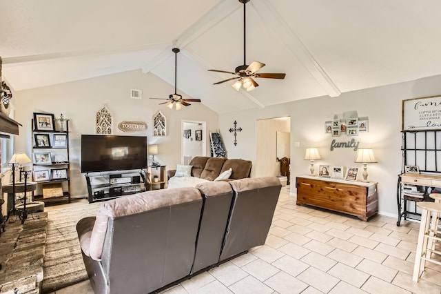 24610 Long Trail Ln, Houston, TX 77336 - living room with ceiling fan and baseboards