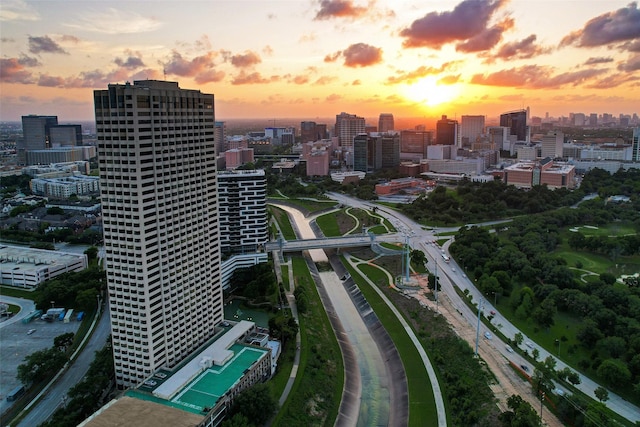 2001 Holcombe Blvd Unit 1605, Houston, TX 77030 - aerial view at dusk of a city view