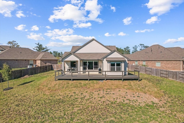770 Dogberry Ct, Conroe, TX 77304 - rear view of house with a deck