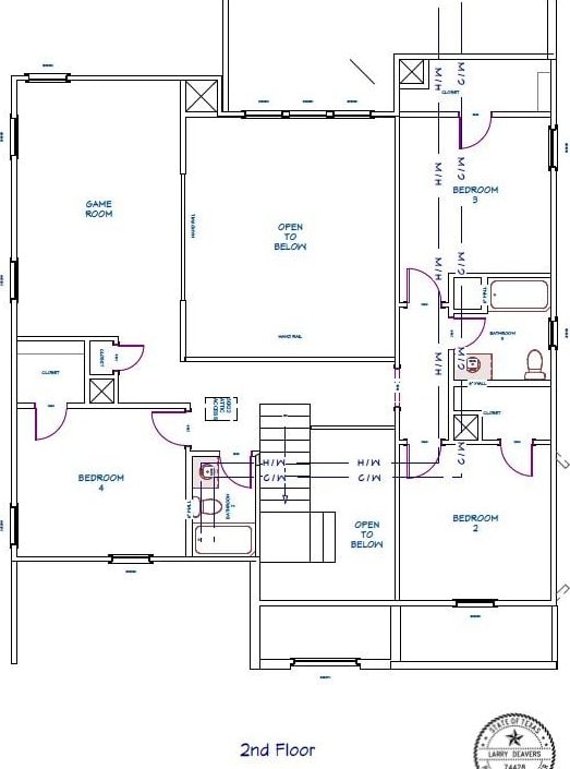10913 Houston Dr, La Porte, TX 77571 - room layout