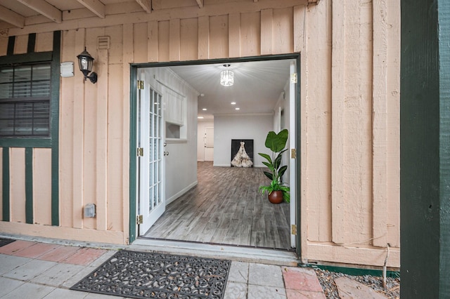 8245 Kingsbrook Rd Unit 139, Houston, TX 77024 - view of exterior entry with board and batten siding