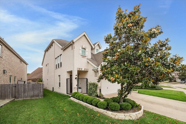 14402 Basalt Ln, Houston, TX 77077 - view of property exterior with a garage and concrete driveway