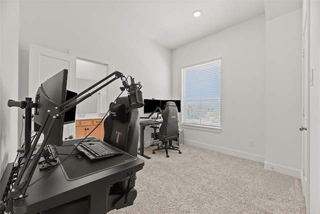 21106 Garden Palm Dr, Cypress, TX 77433 - office area featuring carpet and baseboards
