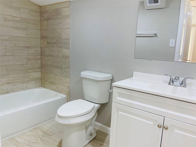 506 N Hackberry St, Sweeny, TX 77480 - full bathroom featuring toilet, baseboards, and vanity