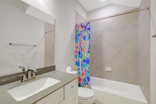 6323 Grand Summit Ct, Katy, TX 77494 - full bathroom featuring toilet, shower / tub combo with curtain, and vanity