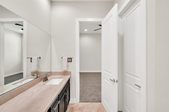 34 N Hutcheson St, Houston, TX 77003 - bathroom with vanity and baseboards