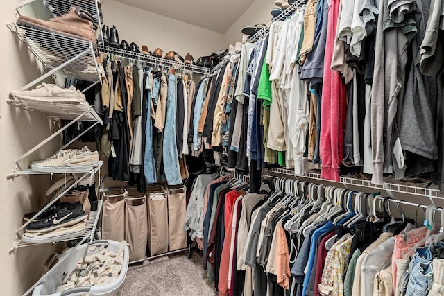 635 W Linnwood Dr, Woodbranch, TX 77357 - walk in closet featuring carpet