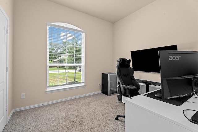 635 W Linnwood Dr, Woodbranch, TX 77357 - office area with carpet and baseboards