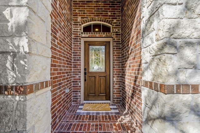 123 Clearmont Pl, Montgomery, TX 77316 - property entrance with brick siding and stone siding