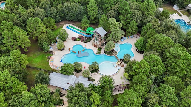 123 Clearmont Pl, Montgomery, TX 77316 - bird's eye view of a pool area