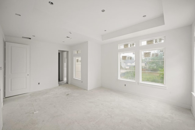 5223 Mimosa Dr, Bellaire, TX 77401 - spare room featuring a raised ceiling