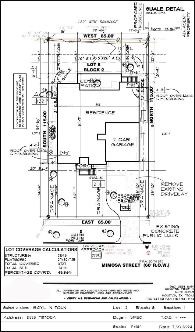 5223 Mimosa Dr, Bellaire, TX 77401 - property floor plan