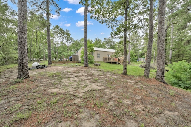 315 Cessna Rd, Trinity, TX 75862 - view of yard featuring a deck