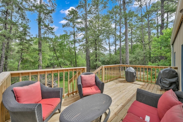 315 Cessna Rd, Trinity, TX 75862 - deck featuring a grill