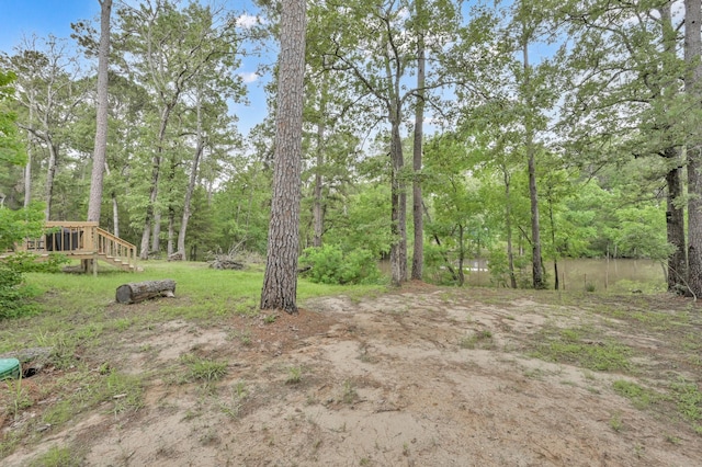315 Cessna Rd, Trinity, TX 75862 - view of yard featuring a wooden deck