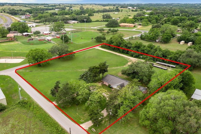 13016 W Burton St, Burton, TX 77835 - overview of rural landscape featuring property parcel outlined