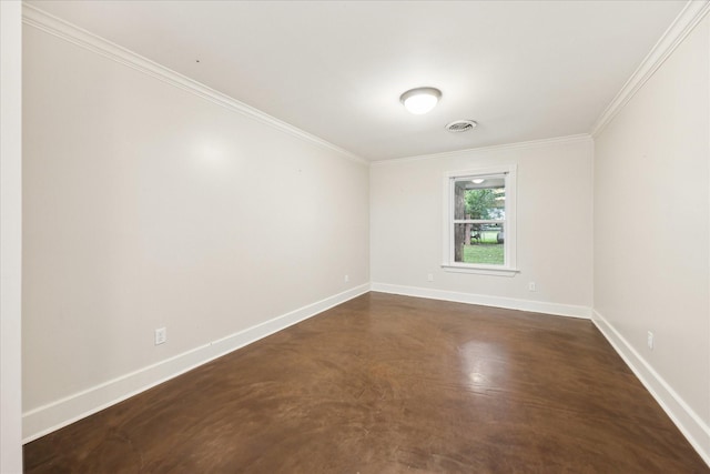 13016 W Burton St, Burton, TX 77835 - empty room with crown molding, baseboards, and concrete floors