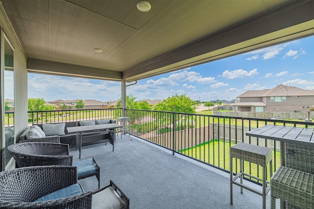 3514 Hampton Landing Ct, Katy, TX 77494 - balcony featuring outdoor lounge area and a residential view