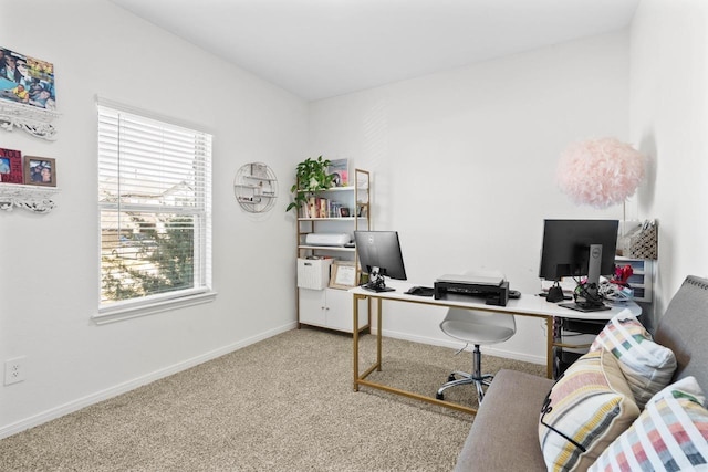 1526 Oakdale Crest Rd, Montgomery, TX 77316 - office featuring carpet floors and baseboards