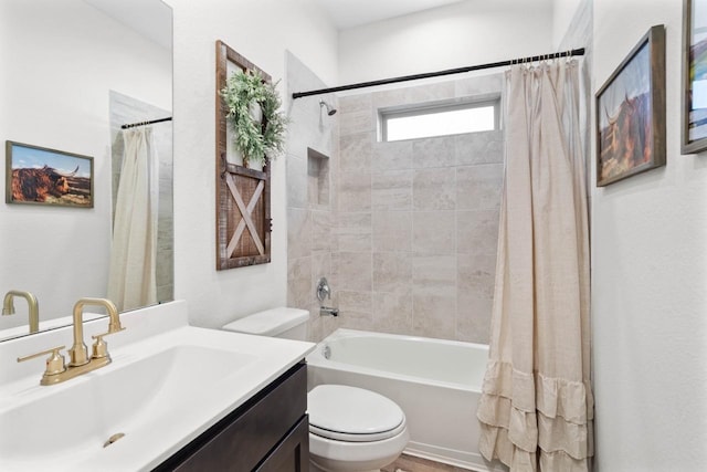 1526 Oakdale Crest Rd, Montgomery, TX 77316 - full bath with toilet, shower / bath combo with shower curtain, and vanity